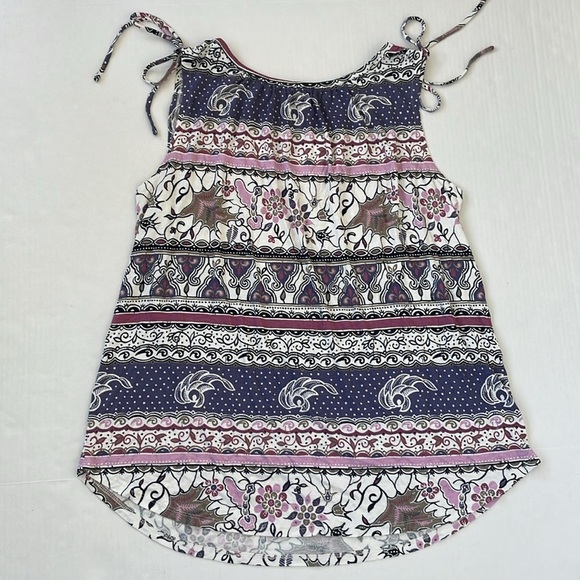 LOFT Purple and Pink Sleeveless Tank Top Medium - Picture 13 of 15